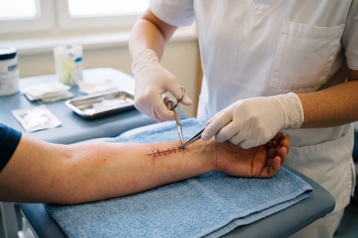 Poliklinika Beograd | Wound dressing and suture removal